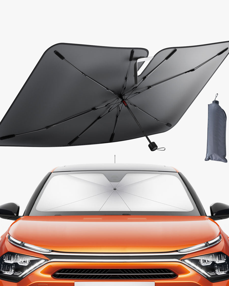 A Goose With Glasses Driving a Car, Car Auto Sun Shade, Windshield
