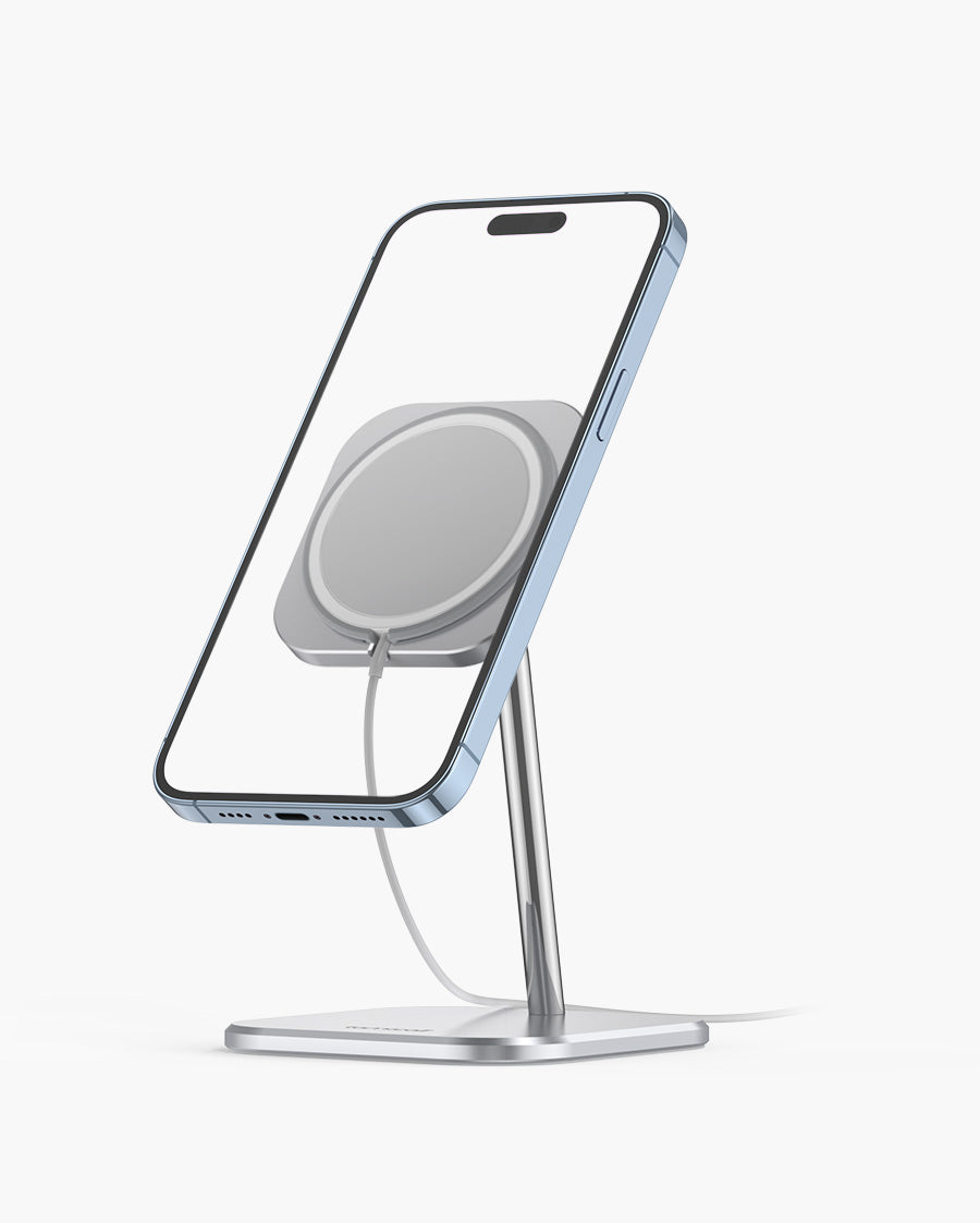 Lamicall Soporte Móvil para MagSafe Cargador - Soporte Plegable Teléfono  Mesa de Aluminio, 360°Rotación, Compatible con iPhone 15 14 13 12 Pro  MAX/Pro/Plus/Mini, [Cargador para MagSafe No Incluido] : :  Electrónica