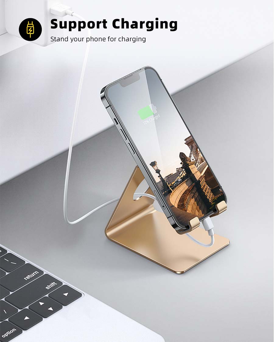 Lamicall Cell Phone Stand, Phone Dock: Cradle, Holder, Stand for Office Desk