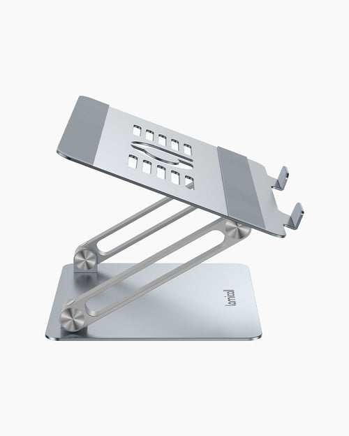 Foldable Aluminum Laptop Stand for Desk: Adjustable & Ergonomic Laptop