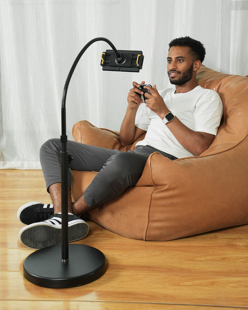 Lamicall Tablet Floor Stand Gooseneck Swivel Tablet Holder Mount wit