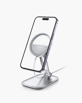 Lamicall Phone Stand for MagSafe Charger - Foldable Adjustable Charging Holder Dock Cradle for Desk