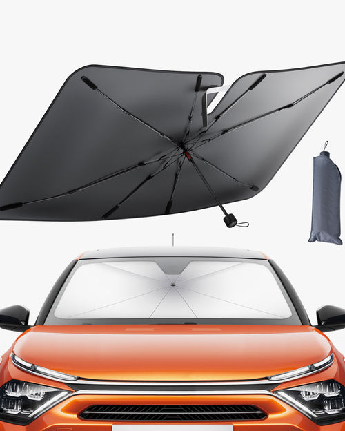 Lamicall Car Windshield Sunshade Umbrella - [ 5 Layers UV Block Coating ] Foldable Car Windshield Sun Shade Cover