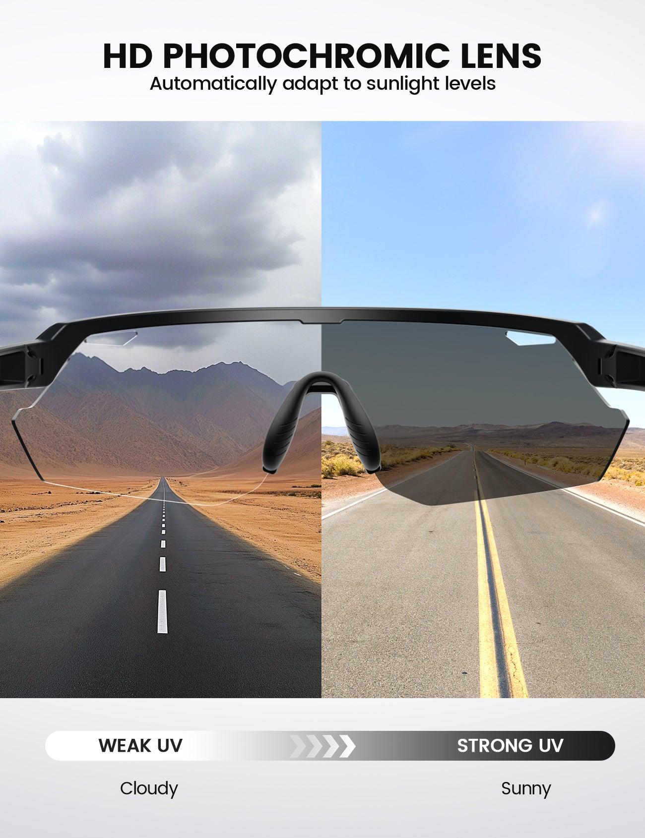 Lamicall 24g Polarized Sports Sunglasses for Men Women