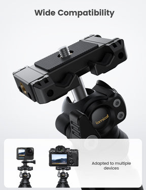 3-in-1 Phone Tripod Stand for Camera, Go Pro and Phone