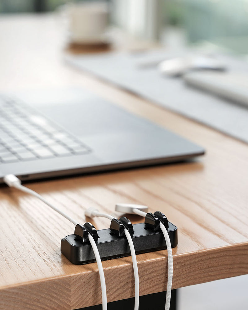 Lamicall Cable Spring Holder Clips, Adjustable Cord Clip Organizer for