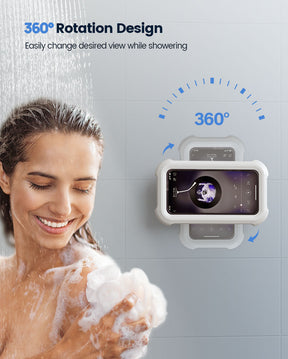 Lamicall Waterproof Shower Phone Holder for Bathroom Bathtub, Kitchen