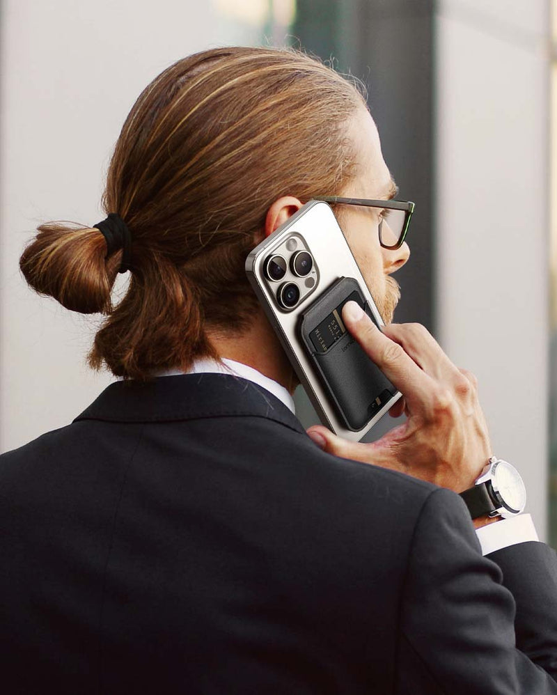 Lamicall 2.4oz Light For MagSafe Wallet - Magnetic Wallet Phone Stand, Slim Faux