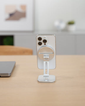 Lamicall Phone Stand for MagSafe Charger - Foldable Adjustable Charging Holder Dock Cradle for Desk