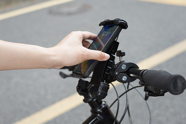 Bike Phone Holder, Handlebar Clam for Motorcycle, E-bike, Scooter