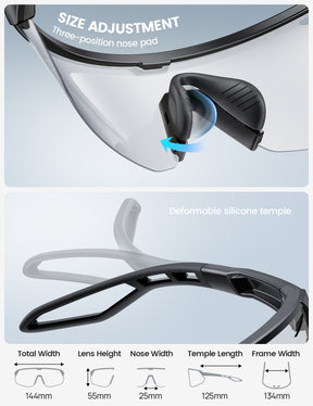 Lamicall 24g Polarized Sports Sunglasses for Men Women