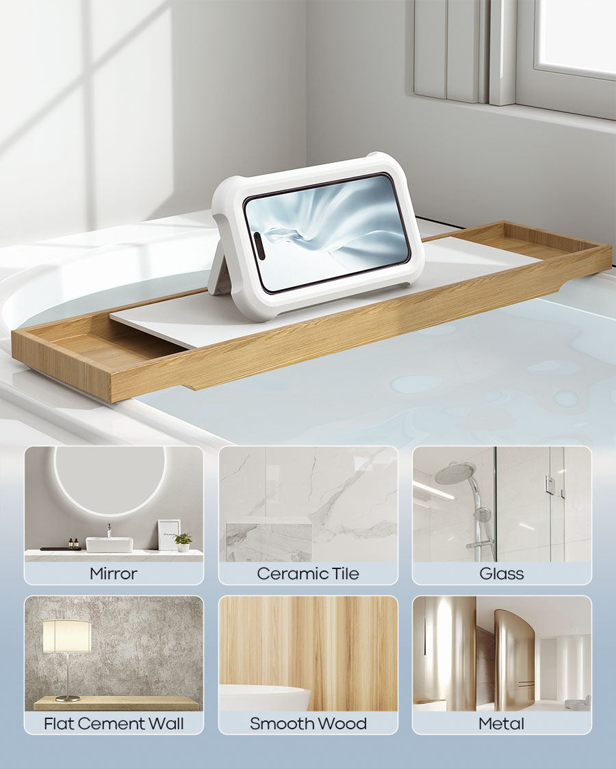 Bathroom Shower Phone Holder, New Waterproof Wall mounted Phone Box, White,  iPh