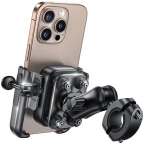 Lamicall All Metal Motorcycle Phone Mount - [Anti Shake] [Extendable Arm] Bike Phone Holder Handlebar Clamp, Bicycle Cell Phone Mount, for iPhone 16 Pro Max, 15 14, Galaxy S23-S24-S25-S26 Ultra, 4.7-7.2" Phones