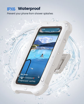 Lamicall Waterproof Shower Phone Holder for Bathroom Bathtub, Kitchen, Wall Mirro