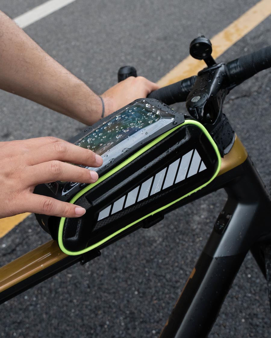 Lamicall Waterproof Phone Bag for Bike - Handlebar Bag for Bike Packin