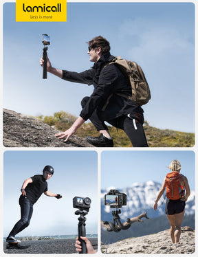 iPhone Tripod for Camping, Hiking and Skateboard
