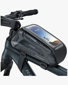 Lamicall Waterproof Phone Bag for Bike - Handlebar Bag for Bike Packing , Bicycle Front Phone Mount Holder Pouch, Frame Bag, Bike Accessories