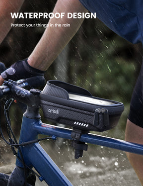 Lamicall Bike Frame Bag Waterproof Bike Phone Mount Holder