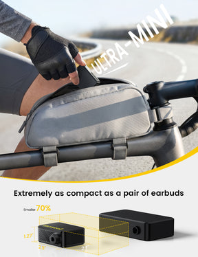 Lamicall Mini Electric Bike Pump, 120 PSI, 5 oz Portable