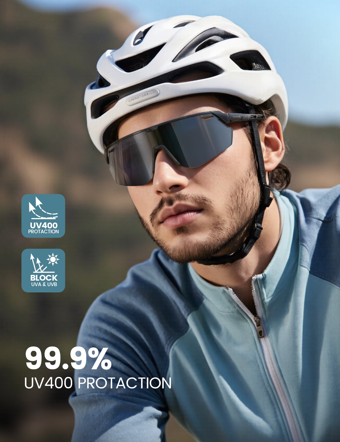 Lamicall 24g Polarized Sports Sunglasses UV400 for Running Cycling Fishing