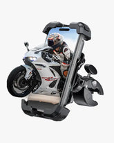 Lamicall Motorcycle Phone Mount - Dual Vibration Dampener & Anti Shake Motorcycle Cell Phone Holder for iPhone 15, 14, 13 Pro Max and More