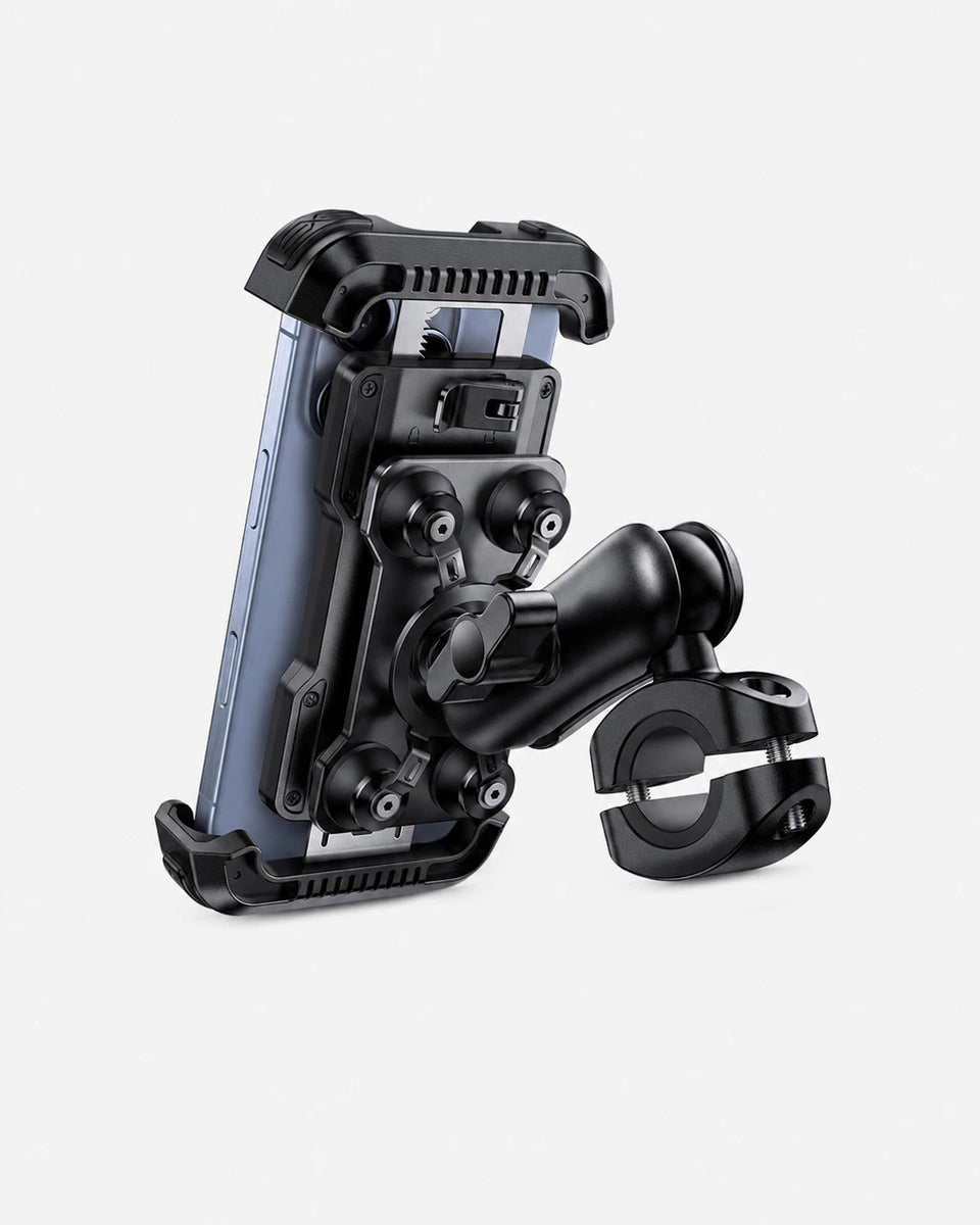 Lamicall Motorcycle Phone Mount - Metal Adjustment Arm & Dual