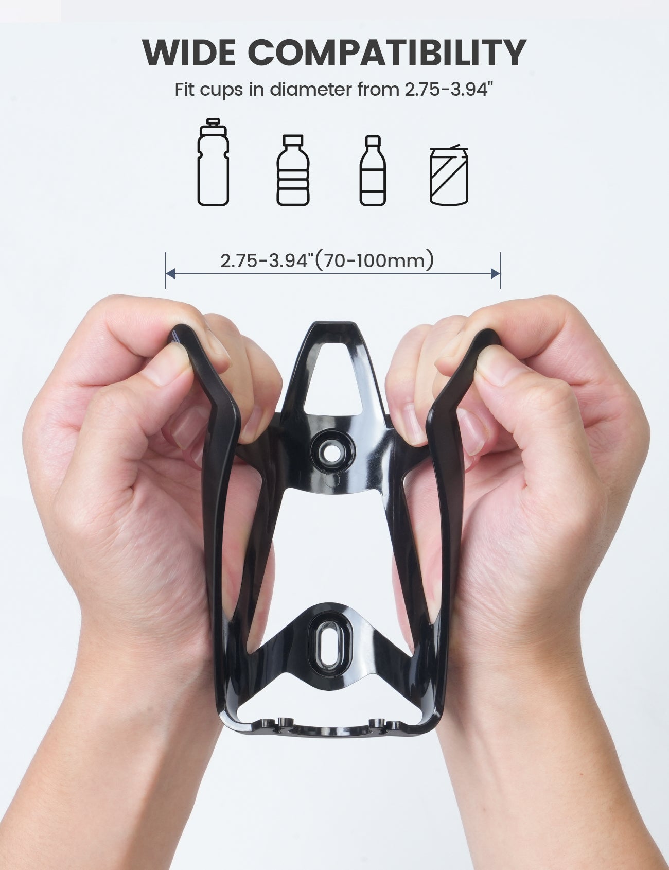 Lamicall Bike Water Bottle Holder - 1.2 Oz Ultralight & Sturdy Bike Cup Holder