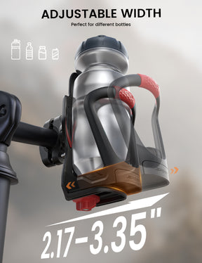 Lamicall Bike Water Bottle Holder - Tracker Storage for Handlebar & Frame