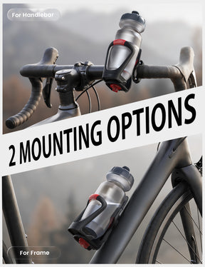 Lamicall Bike Water Bottle Holder - Tracker Storage for Handlebar & Frame