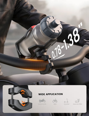 Lamicall Bike Water Bottle Holder - Tracker Storage for Handlebar & Frame