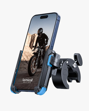 Bike Phone Mount for Bike with Quick-Release, [Camera Friendly] Motorcycle Phone Mount for iPhone 17-16-15-14-13-12-11 All Series, Galaxy S22/S23/S24/S25 Ultra, 2.4~3.54" Wide Phones