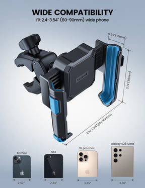 Lamicall Bike Phone Mount [1s Quick Release] Scooter Handlebar Clip, for iPhone 17 16 15 14 Pro Max, Galaxy S26 S25 S24 Ultra, 4.7-7.2" Phones