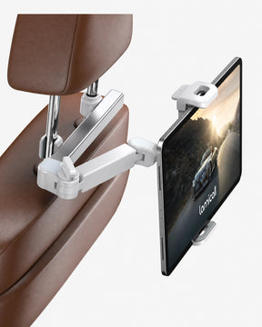 Lamicall 2026 Upgrade Adjustable Tablet Car Mount for Back Seat, Road Trip Essentials [ Extension Arm ]