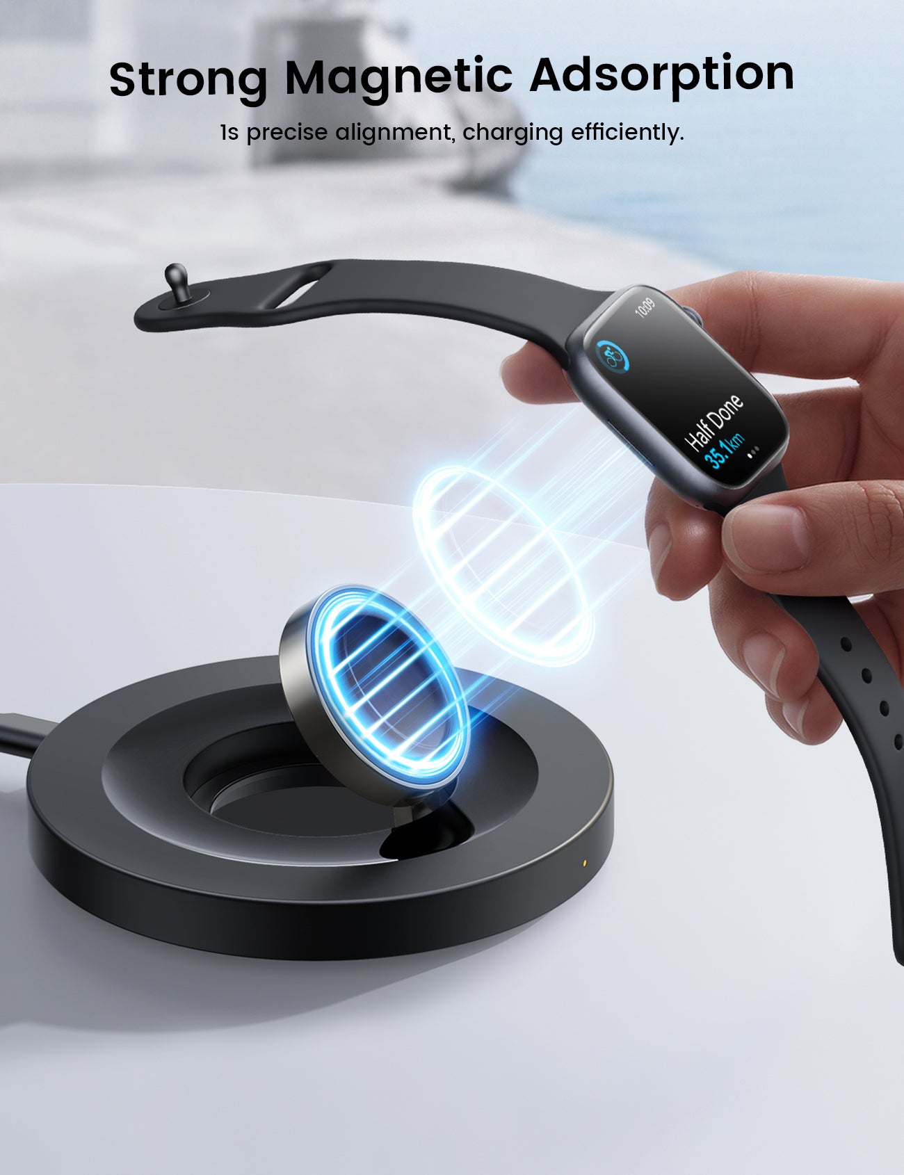 Lamicall for Apple Watch Charger - iWatch Magnetic Fast Charging Dock Stand