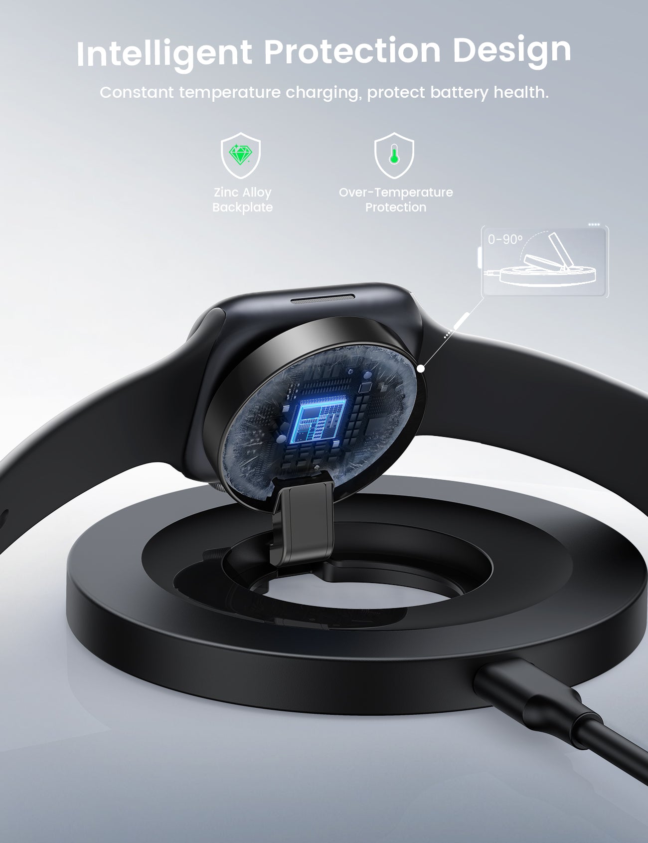 Lamicall for Apple Watch Charger - iWatch Magnetic Fast Charging Dock Stand