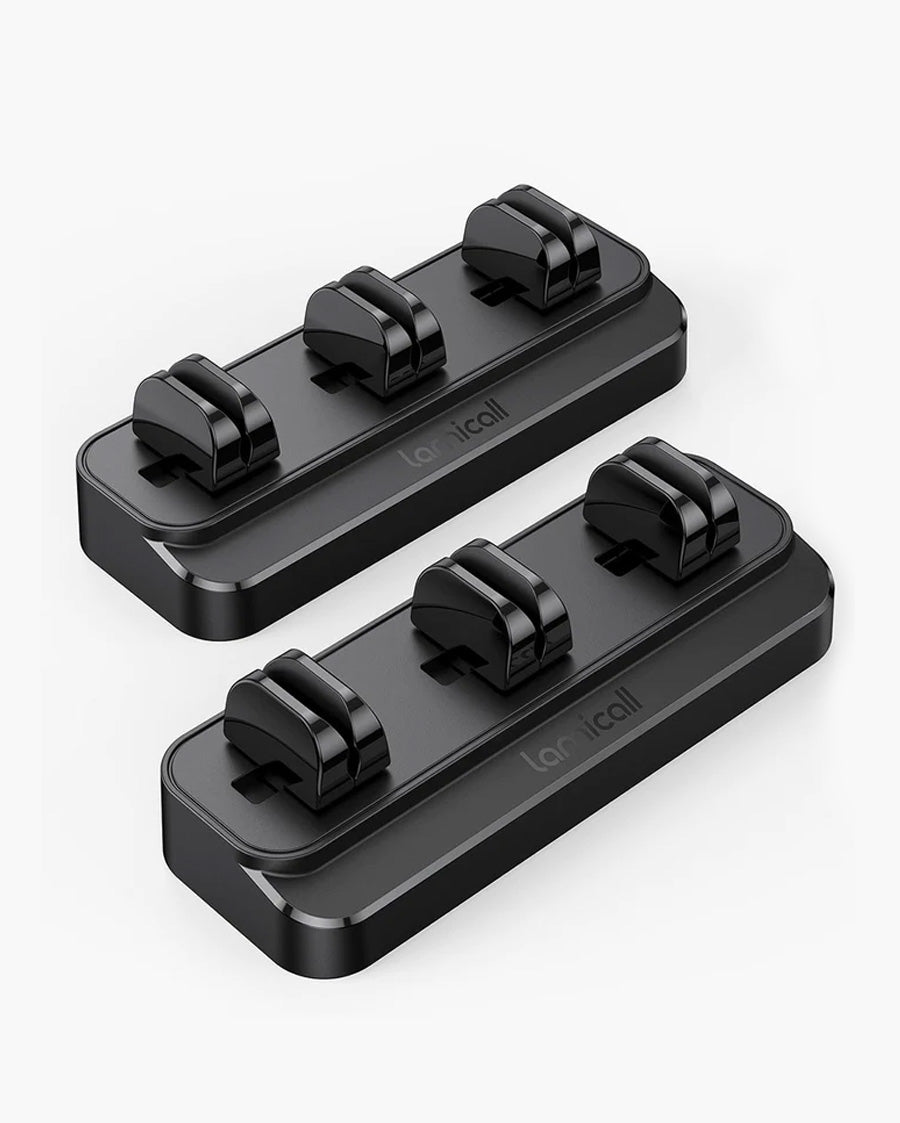 Lamicall Cable Spring Holder Clips, Adjustable Cord Clip Organizer for