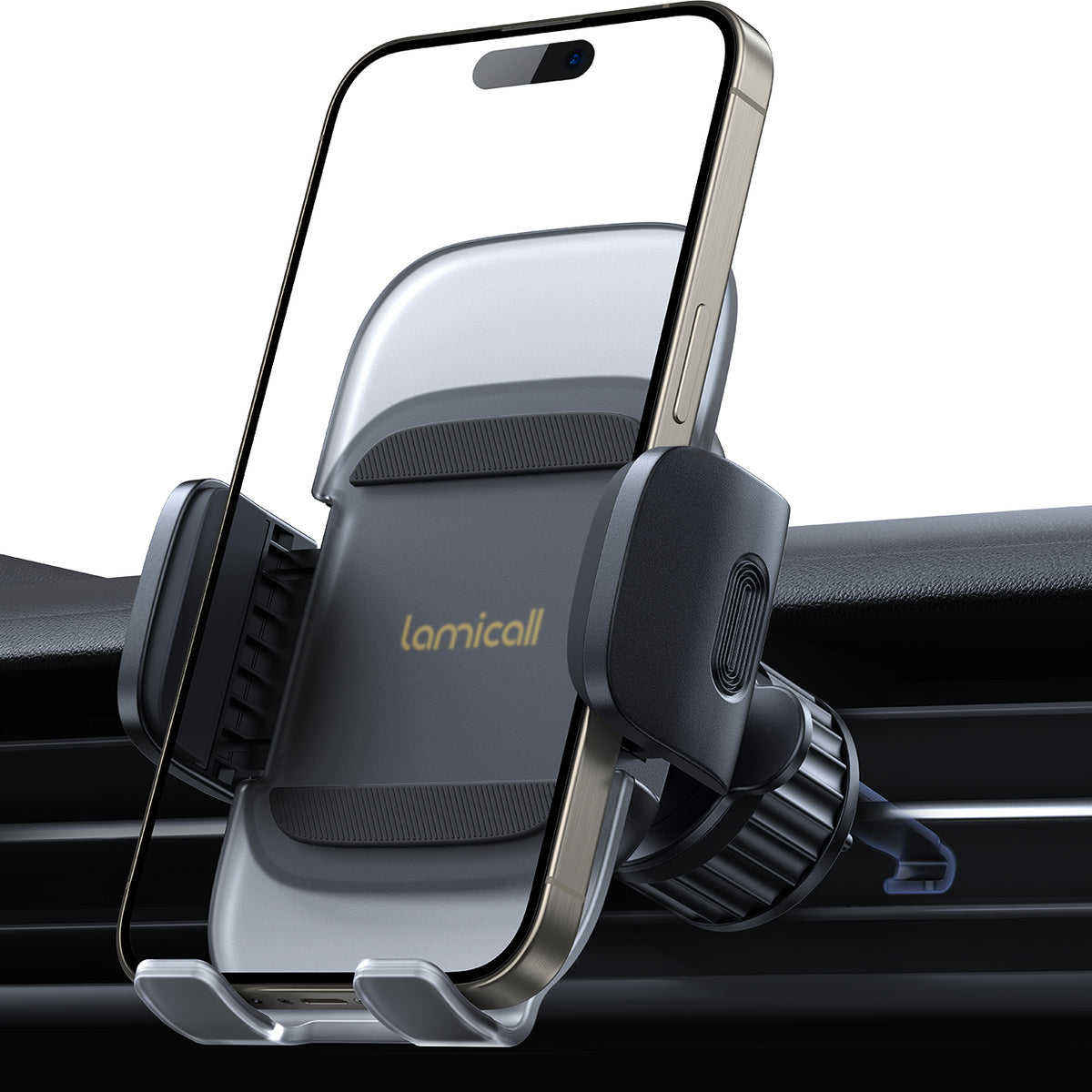 Lamicall Phone Holder Car Vent - Wider Spring Clamp [Big Phone Friendly]