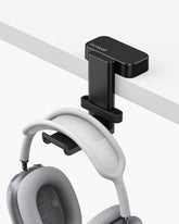 Lamicall Headphone Stand, 360 Degree Rotation Sticky Headset Hanger with Cable Organizer