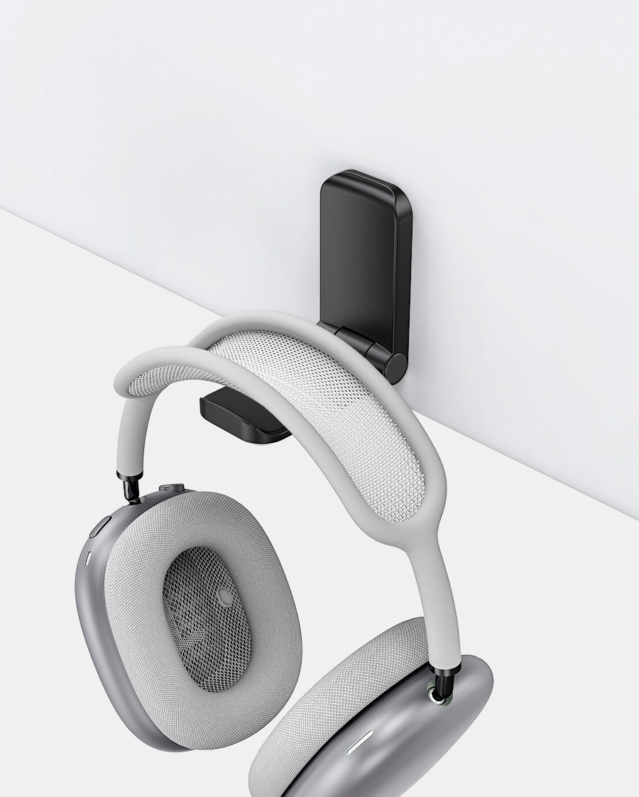 FoldableHeadphone Stand Sticky Headset Hanger Under Desk