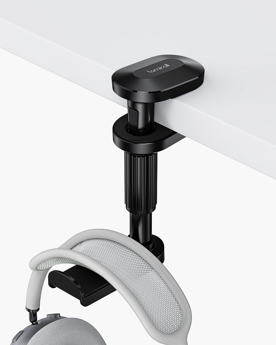 Lamicall Headphone Stand, Gaming Headset Hanger with Rotating for Under Desk