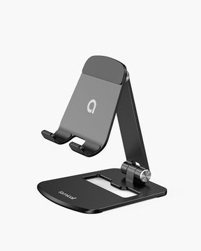 Lamicall Aluminum Stable Phone Stand Holder for Desk, Adjustable Portable Cell Phone Dock