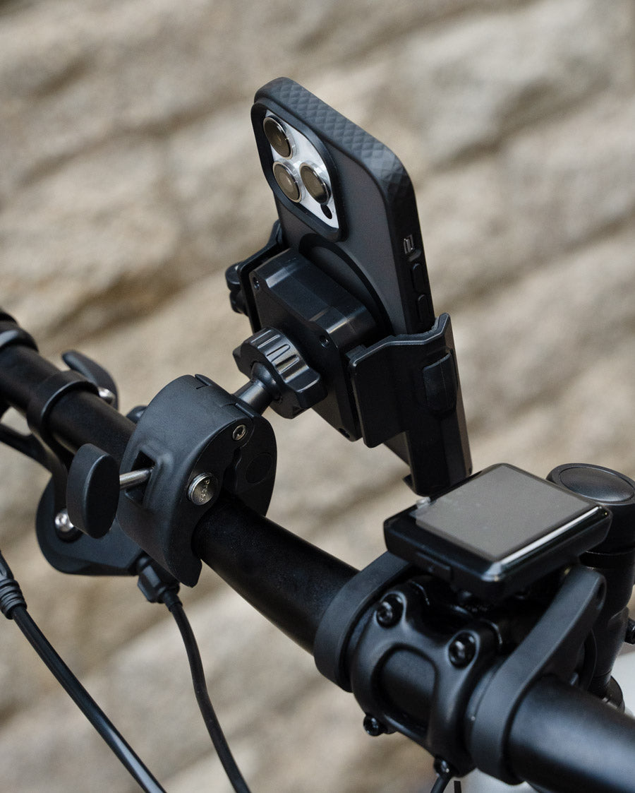 Lamicall Quick-Release Bike Phone Mount Holder - [Camera Friendly] Bicycle/Scooter/E-bike Phone Clip for iPhone 14 Pro/Pro Max and More