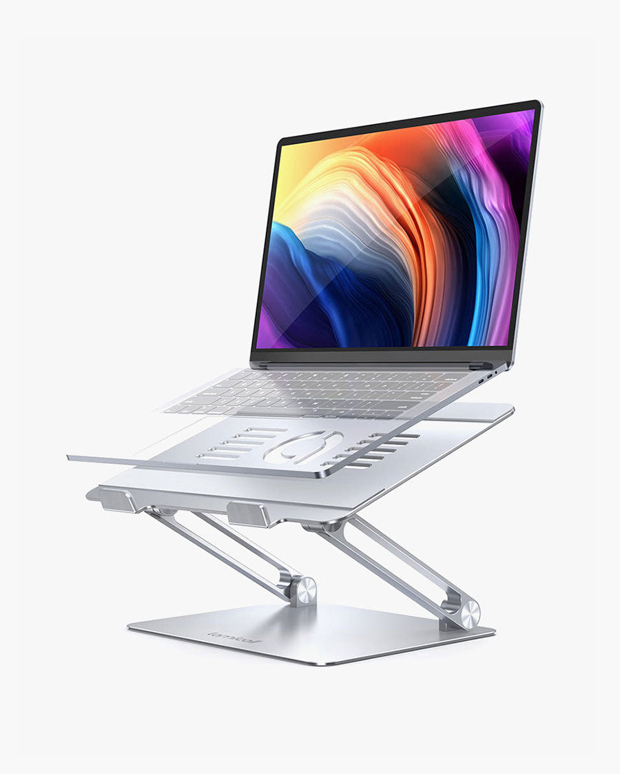 Foldable Aluminum Laptop Stand Desk Adjustable & Ergonomic Laptop Riser MacBook Dell HP