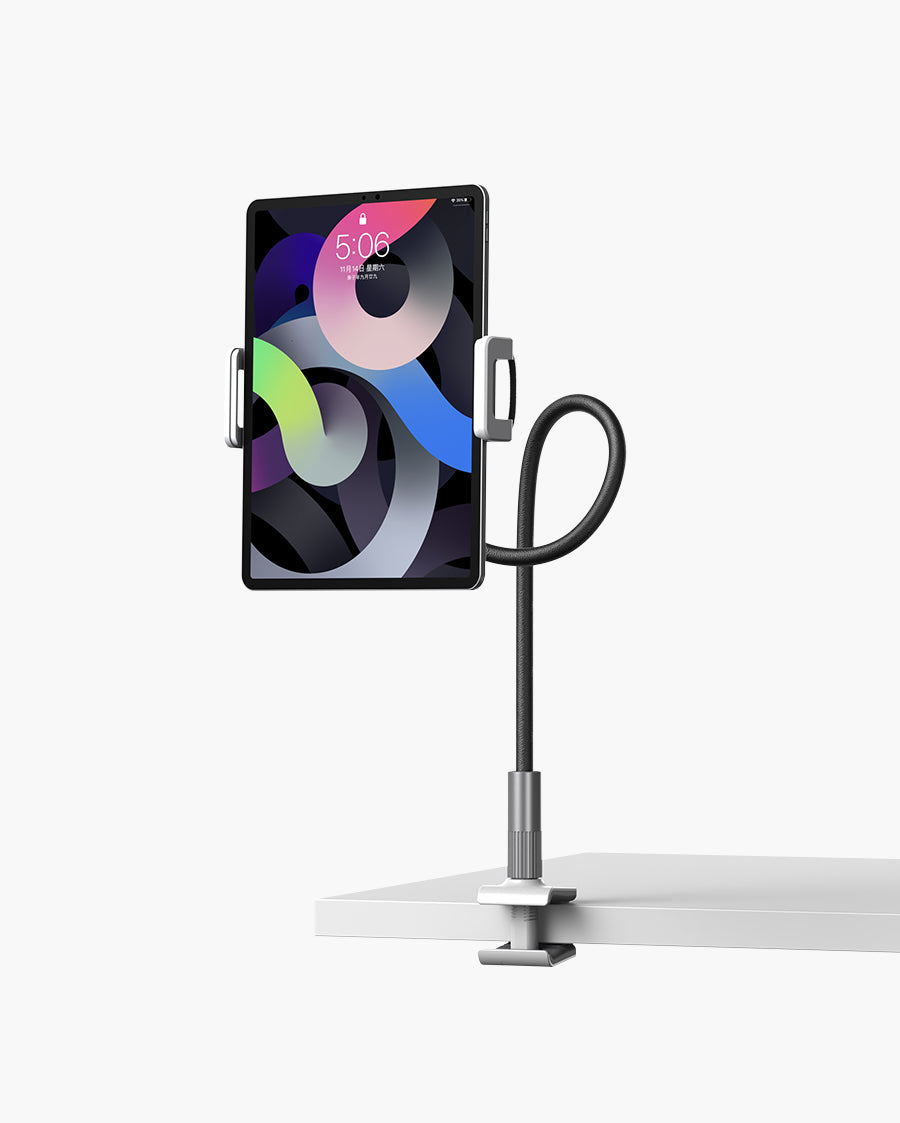 Gooseneck Tablet Holder Stand Flexible Arm Clip Tablet Mount Kindle Switch