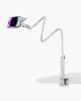 Lamicall Phone Holder Bed Gooseneck Mount - Cell Phone Clamp Clip for Desk with Grip Flexible Lazy Long Arm for Headboard Bedside