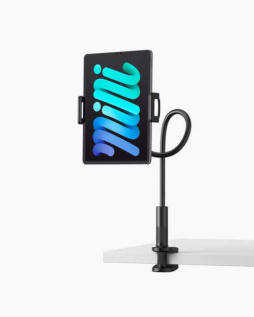 Lamicall Gooseneck Tablet Mount Holder for Bed - Flexible Tablet Arm Clamp