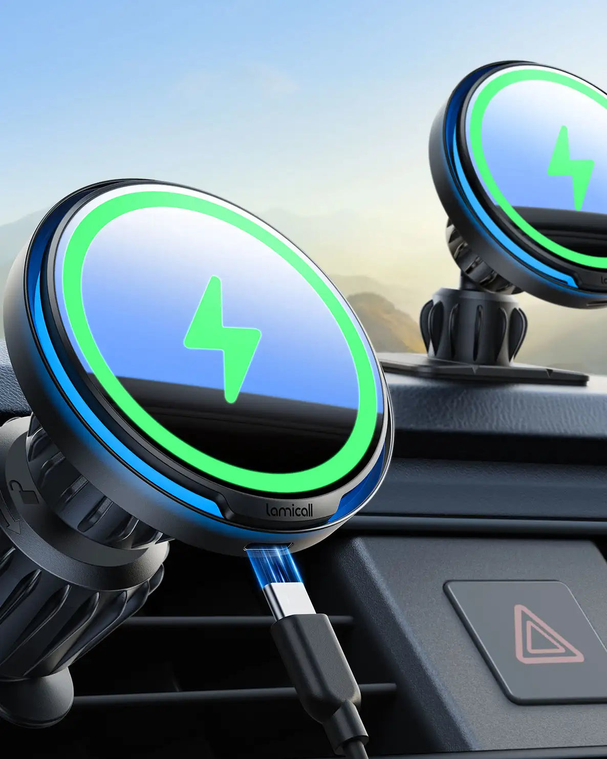 Lamicall 15W for QI2 Magsafe Car Mount Charger