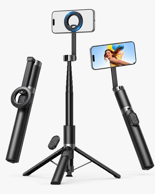 Lamicall 71" Magnetic Tripod for iPhone Auto-Open with Rechargeable Remote