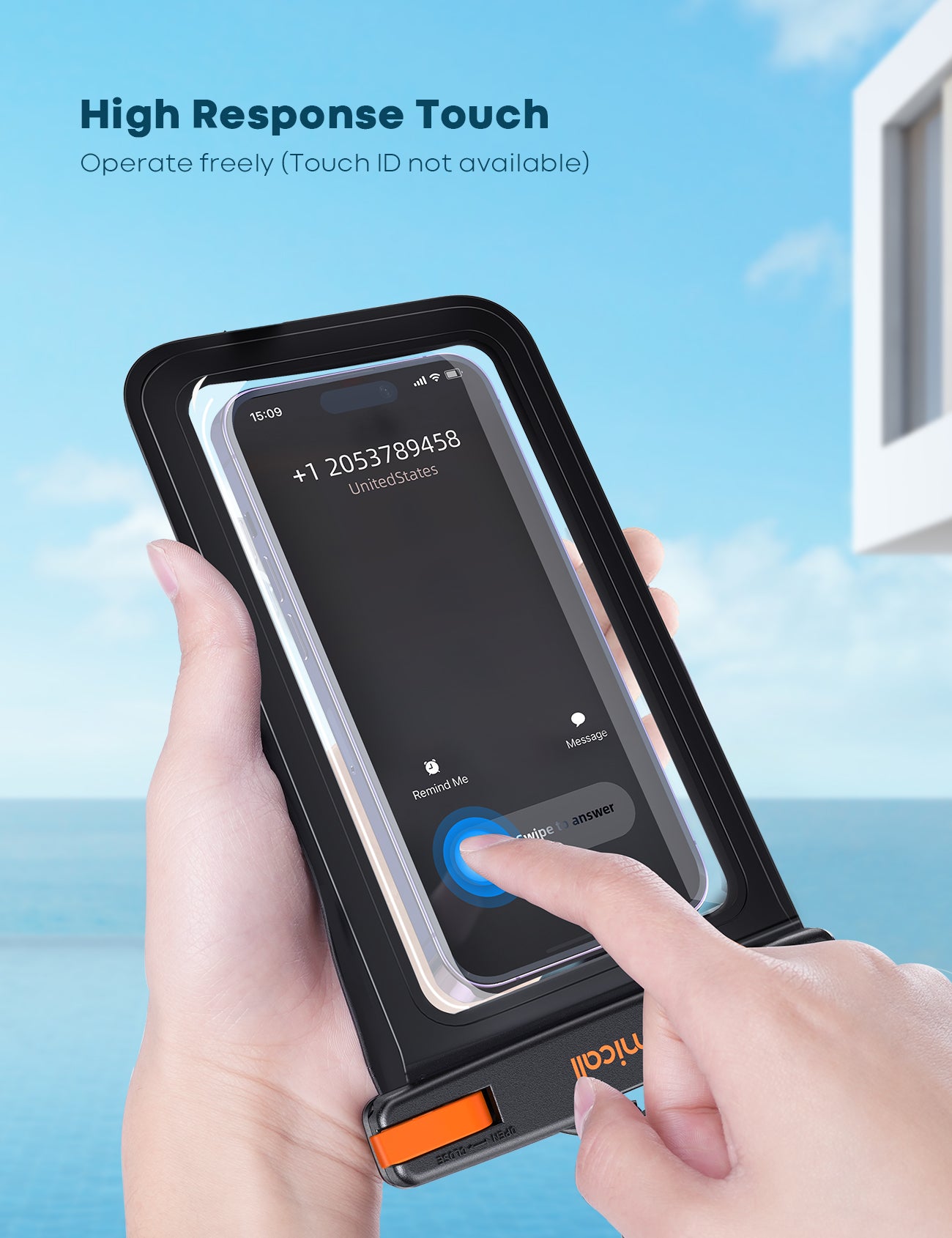 Lamicall Large Size Waterproof Phone Pouch Case for Galaxy Ultra iPhone Pro Max