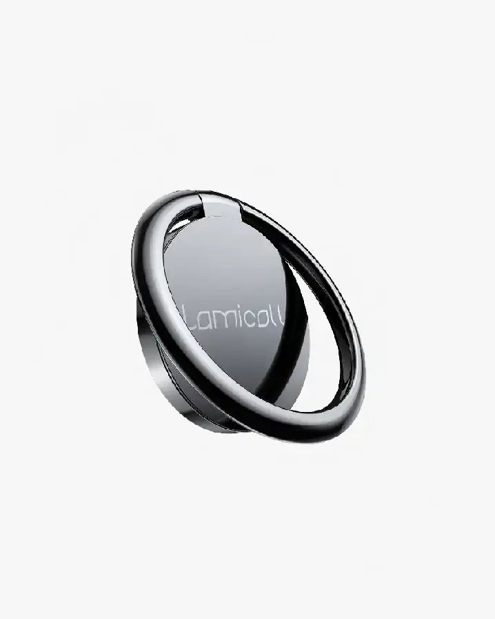 Lamicall Cell Phone Ring Holder Finger Kickstand, Metal Grip Hook Work with Car Mount